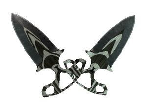 ★ Shadow Daggers | Black Laminate (Well-Worn)